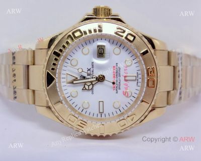 Rolex All Gold White Face Yacht-master watch 40mm